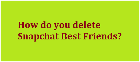 Delete SnapChat Friends
