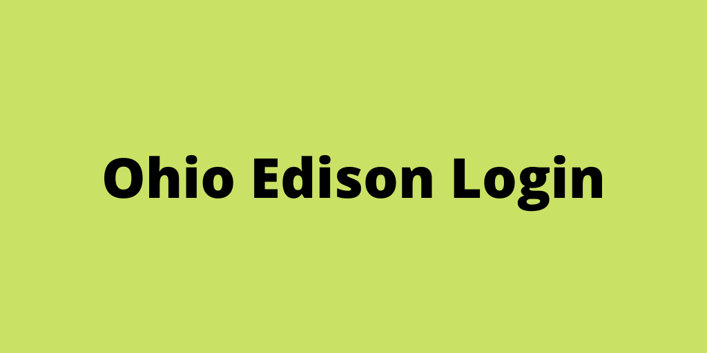 Ohio Edison Login